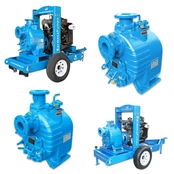 Self Priming Solids Handling Engine Driven & Frame Mounted Pumps