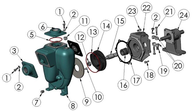Flowmax 5 Pump 21312 Repair Parts Breakdown