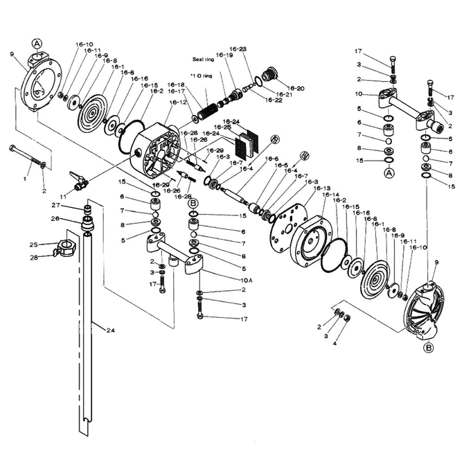 NDP-15BSH-D Exploded View Parts Listing