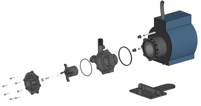 SPM1000 Koolair Pump Repair Parts Breakdown