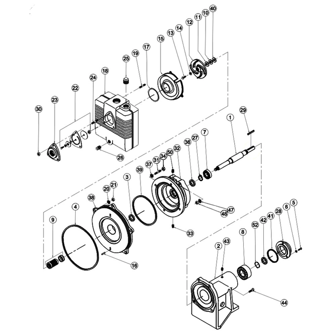 25ICU-1 / 052626 Pump Repair Parts Breakdown