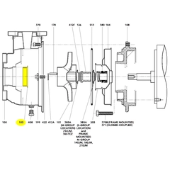Goulds Pump Part 4L466 WEAR RING - IMPELLER