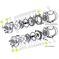 5020-001-95 AMT Pump 502-503 Series Repair Part, Casing Kit