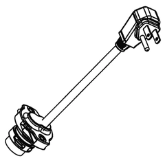 Goulds Pump Part 9K588 CORD ASSY.-MAN 20' 5-15P
