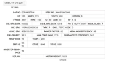 ECP4409TR-4 Baldor AC Motors Nameplate