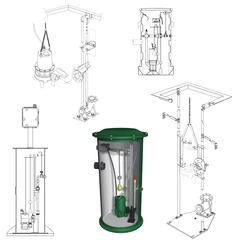 149294027 Pentair Hydromatic Complete Rail System