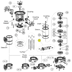 Goulds Pump Part 6L30 OVAL FLANGE 1SV, 3SV, 5SV