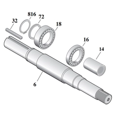 B80701 Berkeley Shaft Kit Replacement