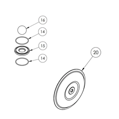 FW15ZA-URAT FTI Air Metallic Double Diaphragm Wet End Kit