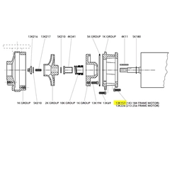 Goulds Pump Part 13K157 HEX CAP SCREW BOX/12 22MAR94