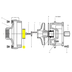 4K1249 Goulds Pump Repair Parts, Wear Ring
