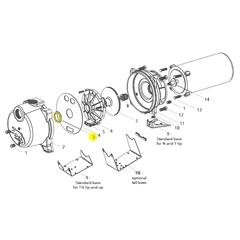 Goulds 5K555 Pump Repair Parts, Seal Ring