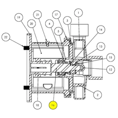 C328E-18TP-06 AMPCO Sanitary Pump Repair Part Stub Shaft