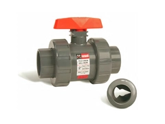 Hayward CV1600FE, 6" PVC Profile2 Control Ball Valve w/EPDM o-rings; flanged end connections