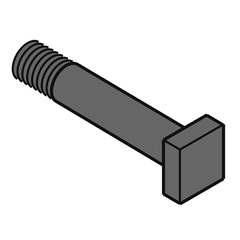 Z26732, Bolt, Sq. Head 3/8-16 x 2-1/2" 