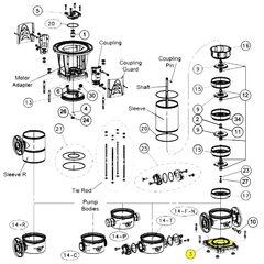 Goulds Pump Part 1K711 PUMP BASE SV10 SHORT