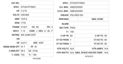 VLECP3770T Baldor AC Motors Nameplate
