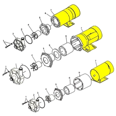 MD0598 Iwaki America Pump Repair Part WMD/MD Motor
