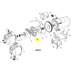 Goulds Pump Part 3K64 GUIDE VANE,JB05