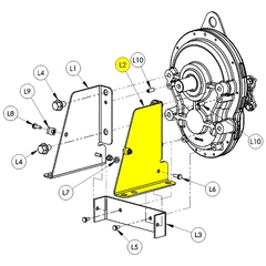 AMT Pumps 3370-100-00 Gearbox Mount Bracket, Pump Repair Part