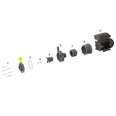 TPM1000 REINFORCED PP - FRONT COVER Koolair Pump