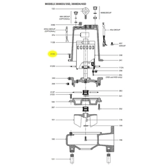 Goulds Pump Part 13K186 HEX CAP SCREW-3885,86