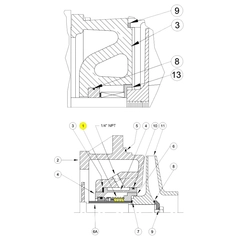 20500-C Burks SEAL, MECH, 1.250", C/NR/V