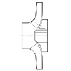 Goulds Pump Part 2L766 IMPELLER 6.88"DIA.