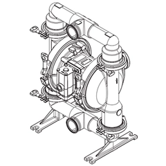 SD15R-CSS-SMM-A00 Ingersoll Rand ARO 1-1/2" FDA Sanitary AODD Pump
