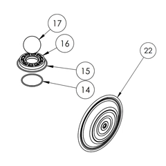 FTI Air FW20P-EEPB Non-Metallic Double Diaphragm Wet End Kit