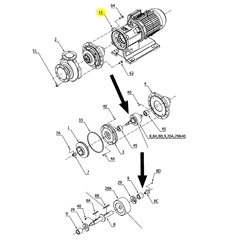 SW0321 Iwaki America Pump Repair Part Sanwa MP Frame Adapter