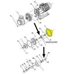SW0065 Iwaki America Pump Repair Part Sanwa MP Rear Casing