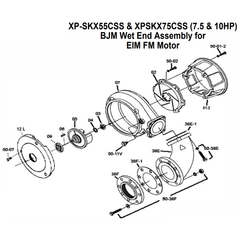 IFS BJM Item 200233 Cable Housing Parts For XP-SKX55C Pumps