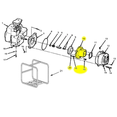 3930-150-95 AMT Pumps Repair Part - Volute, Gorman-Rupp.