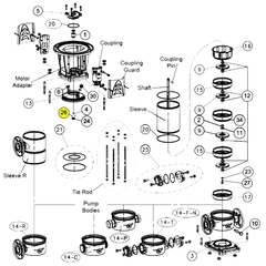 Goulds Pump Part 4L245 SPLIT RING,SSV