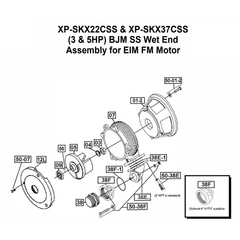 IFS BJM Item 200233 Cable Housing Assembly Parts For XP-SKX22C Pumps