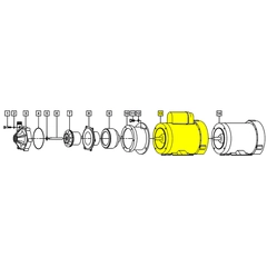 0153-0158-1000 March Pump Repair Part, Motor