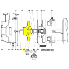 Goulds Pump Part 2L780 IMPELLER 9.19"DIA.