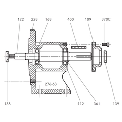 Goulds 1K1123 BRG FRM ASSY XS FRAME (NO LS)