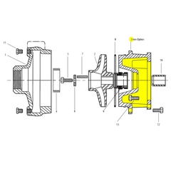 Goulds Pump Part 1K119 MTR ADAPTER 3656 140/180 FRAME