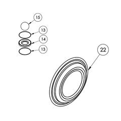 FTI Air FW30A-BBB0 Metallic Double Diaphragm Wet End Kit