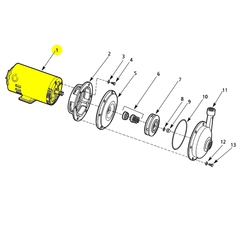 1626-010-00 - AMT Pump Motor 3/4 HP 1Ph