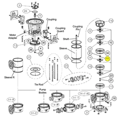 Goulds Pump Part 4L601 BUSH SPCR SV15-22 A316