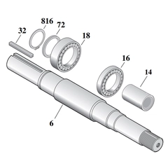 Berkeley Pump Repair Part B82183 Shaft Kit