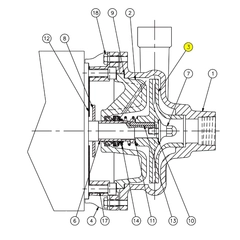 BI8200011 AMPCO Sanitary Pump Repair Part