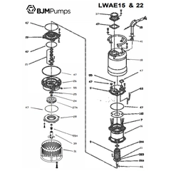 BJM Item 200083 Adapter Parts For LWAE15 Pumps