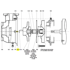 Goulds Pump Part 13K301 IMPELLER STUD