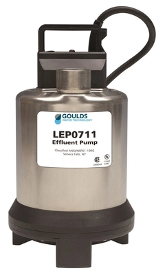 Goulds Pumps LEP0712F LEP07 Residential Submersible Effluent Pump