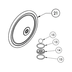 FTI Air FW05S-EESE Metallic Double Diaphragm Wet End Kit