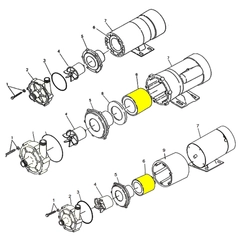 MD0150 Iwaki America Pump Part WMD/MD Drive Magnet Assembly